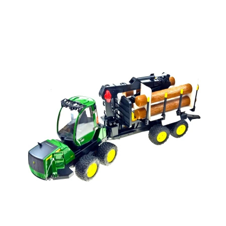 Model ciągnika John Deere z przyczepą samozaładowczą Bruder 02133