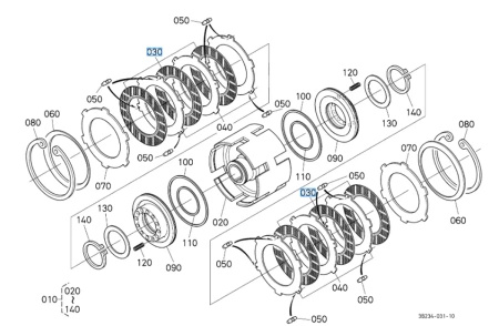 Tarcza sprzęgła Kubota 3C15123130