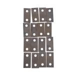 Komplet bijaków głowicy 16 szt. 93x45x3 FI14 do rozdrabniacza Bąk H-111 8111010320