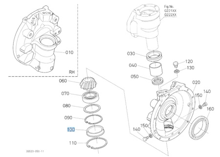 Zaślepka zwrotnicy Kubota 3375043540