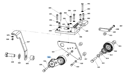 Napinacz paska do ciągnika Kubota W27TS03613