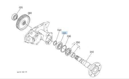 Łożysko kulkowe Kubota 0810106210