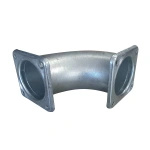 Kolano 90° z kołnierzami czworokątnymi 6" Beczkowóz