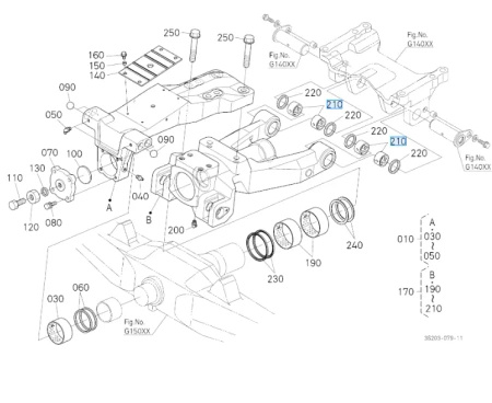 Tuleja ślizgowa Kubota 5220022430