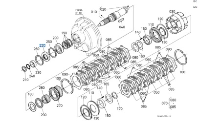 Uszczelniacz wału sprzęgła Kubota 3F75024650