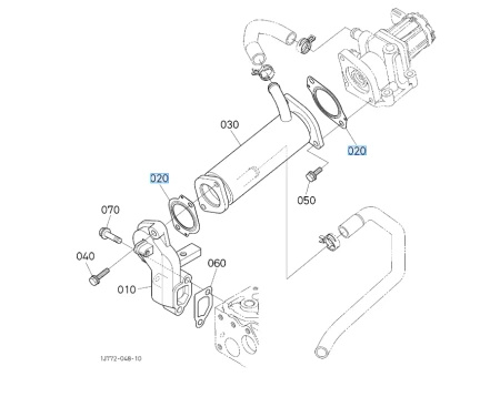 Uszczelka EGR Kubota 1J77017430