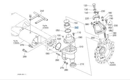 Tuleja zwrotnicy Kubota 3553343400