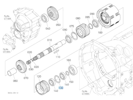 Pierścień sprężysty Kubota 3G90040180