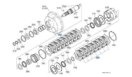 Tarcza sprzęgła 2,15mm Kubota 3F75023920