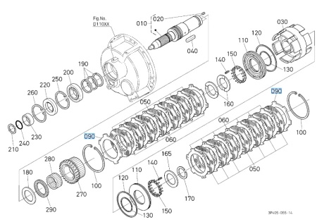 Tarcza zewnętrzna 4,5mm Kubota 3374024490