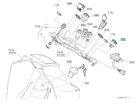 Przełącznik świateł roboczych Kubota TD35075360