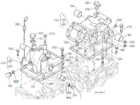 Podkładka metalowo-gumowa Kubota 0471702150