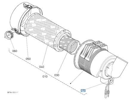 Czujnik zabrudzenia filtra powietrza Kubota 1583111090