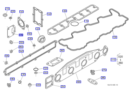 Uszczelka zaworu EGR do ciągnika Kubota 1G41017420