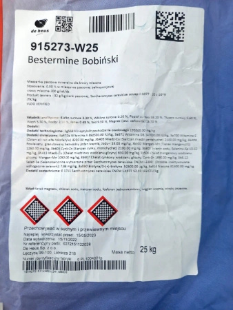 Bestermine Bobiński mieszanka paszowa mineralno-witaminowa De Heus 25kg