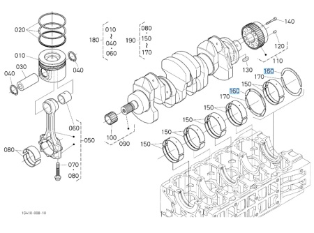 Półpierścień nominalny Kubota 1G41023530