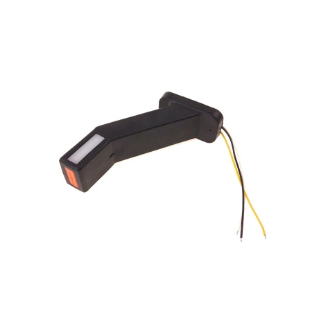 Lampa obrysowa pozycyjna lewa na róg biało-czerwono-pomarańczowa 3LED 12-24V Waś W168.11.11448L