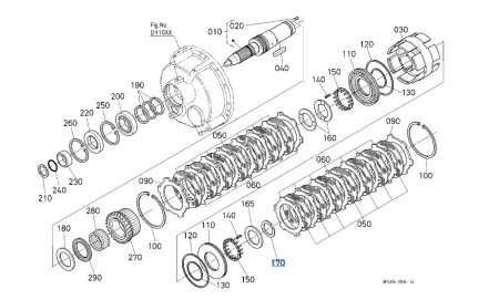 Pierścień Kubota 3374030370