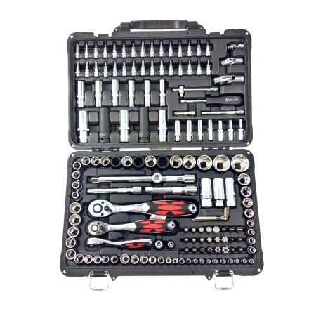 Komplet kluczy nasadowych 150-elementowy HI-TEK Schmith