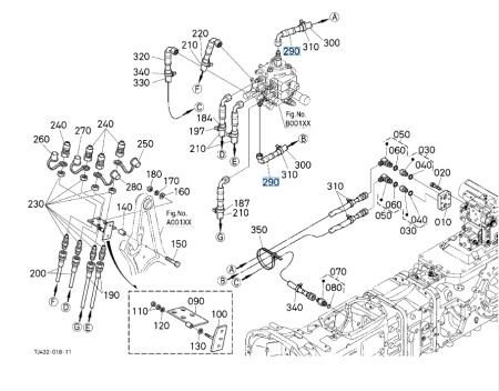 Przewód hydrauliczny Kubota 7J43276312
