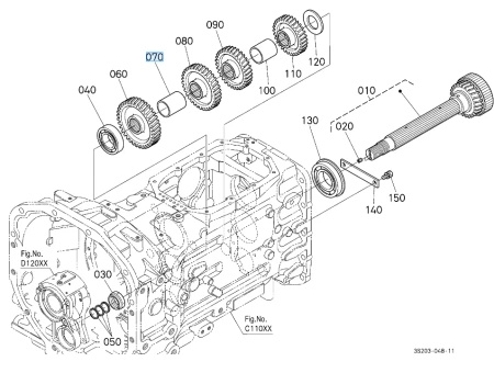 Tuleja Kubota 3F75028110