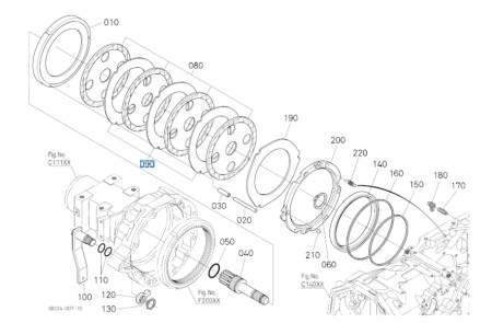 Tarcza zewnętrzna hamulcowa Kubota TC70565130