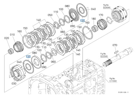 Pierścień zewnętrzny Kubota 3355023742