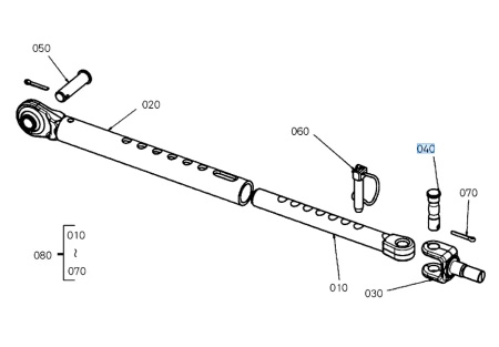 Mocowanie stabilizatora Kubota W23TS01055