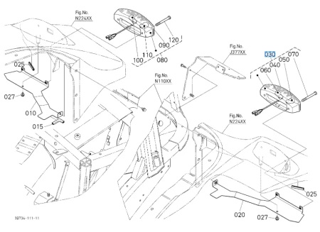 Lampa zespolona tylna lewa Kubota 3B79475880