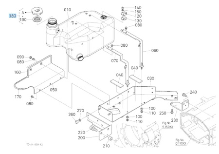Korek zbiornika paliwa Kubota 3C58104292