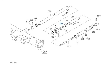 Łożysko wału napędowego Kubota 0814106905