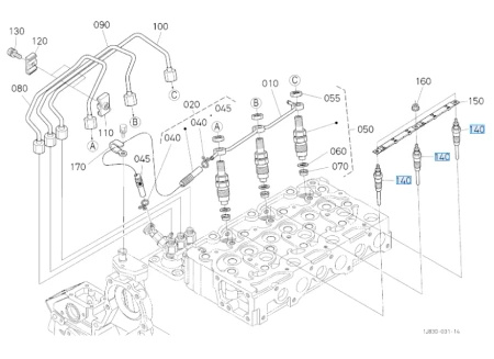 Świeca żarowa Kubota 1J86065512