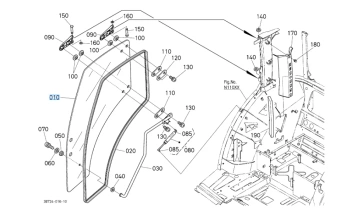 Szyba drzwi prawych Kubota 3C58170675
