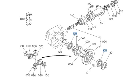 Łożysko kulkowe Kubota 0810106008
