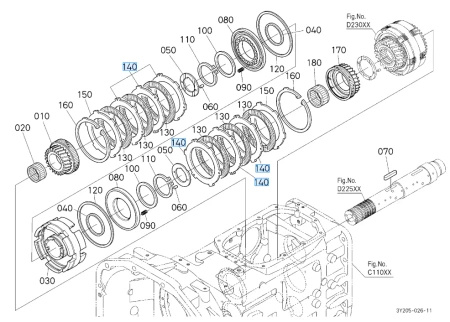 Tarcza zewnętrzna 1,4mm Kubota 3P30028540
