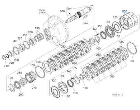 Obudowa kosza sprzęgłowego Kubota 3P90323650