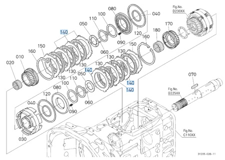 Tarcza zewnętrzna 1,6mm Kubota 3P20028520