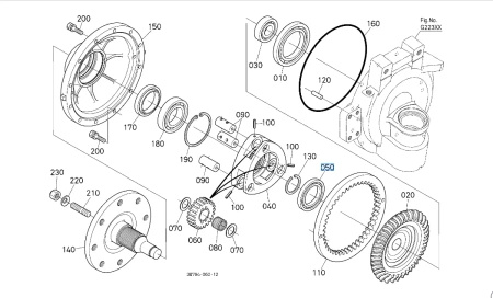 Łożysko kulkowe Kubota 3C09143290