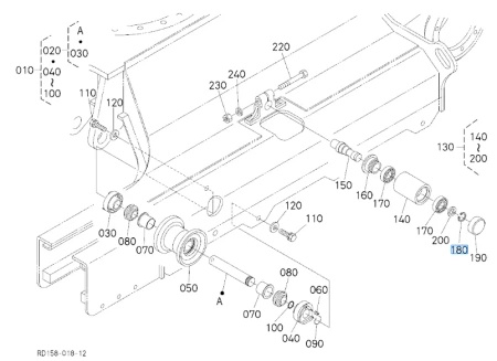 Pierścień sprężysty Kubota 3843025540