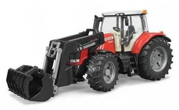 Model ciągnika Massey Ferguson 7600 z ładowaczem Bruder 03047