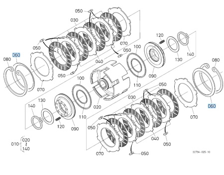 Podkładka sprzęgła Kubota 3B29123162