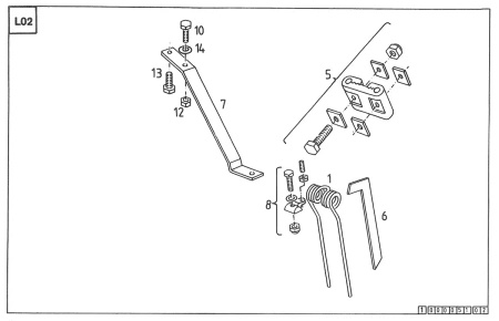Palec do przetrząsacza Vicon i Deutz Fahr 16502744