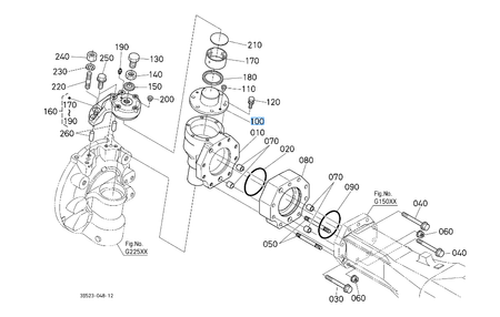 Pokrywa zwrotnicy Kubota 3P30043320