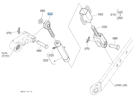 Główka wieszaka Kubota 3C00191240