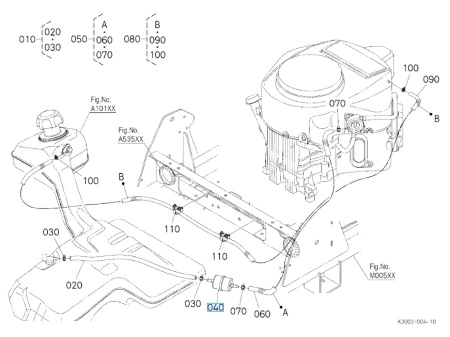 Filtr paliwa Kubota K302224200