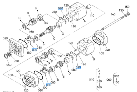 Uszczelnienie pompy hydraulicznej Kubota 6805191880