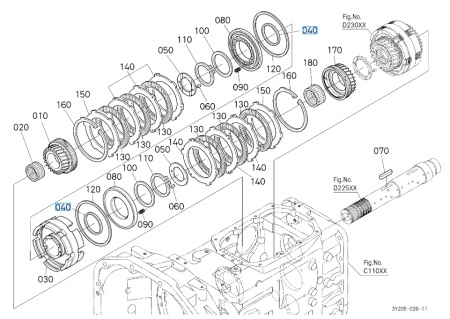 Pierścień wewnętrzny Kubota 3F75028410
