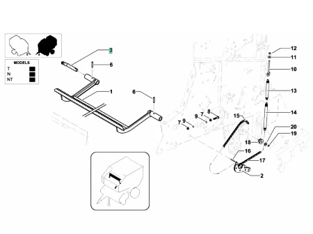 Sworzeń Kverneland KB3907882