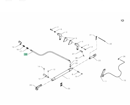 Przewód hydrauliczny Kverneland VNB1285578