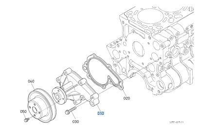 Pompa wody Kubota 1G77273035
